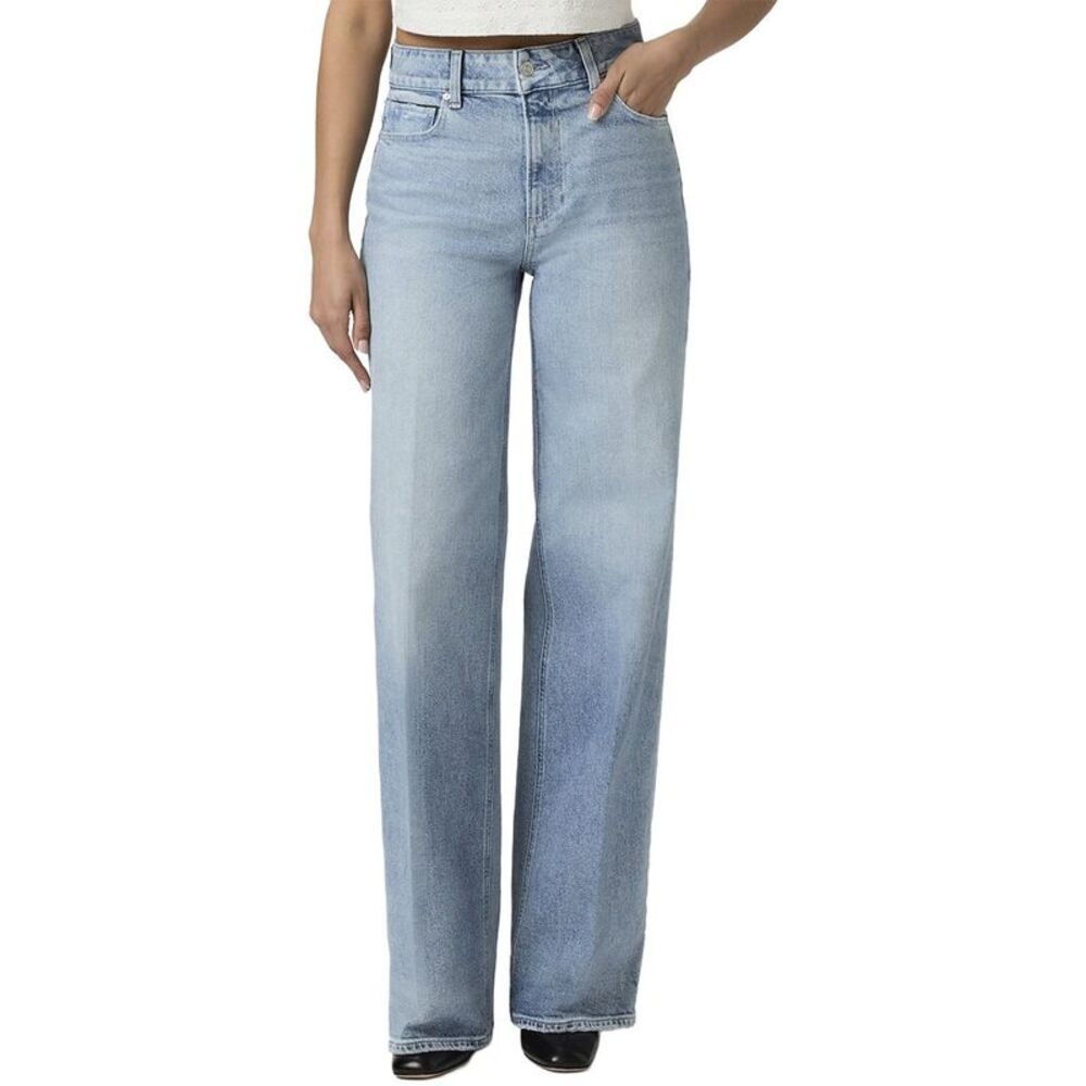 Paige Womens  Sasha Verse High Rise Column Straight Leg Jean